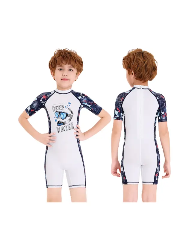 HW 211192B Boys One-Piece Swimsuite