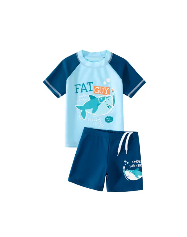 HW 211058F Boys Short Sleeved SwimSet