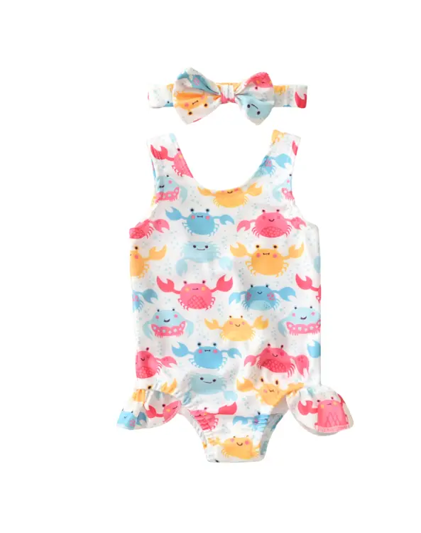HW 211235A Baby Girls One-Piece Swimwear