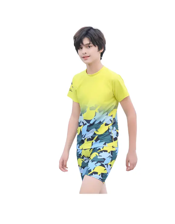 HW 211306 Boy's Short Sleeved Swimwear Set