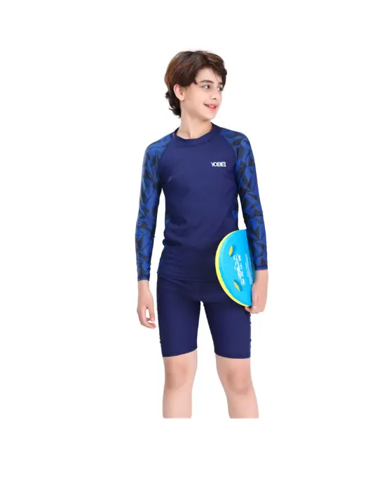 211086K Boy's Long Sleeved Rashguard w/ Shorts
