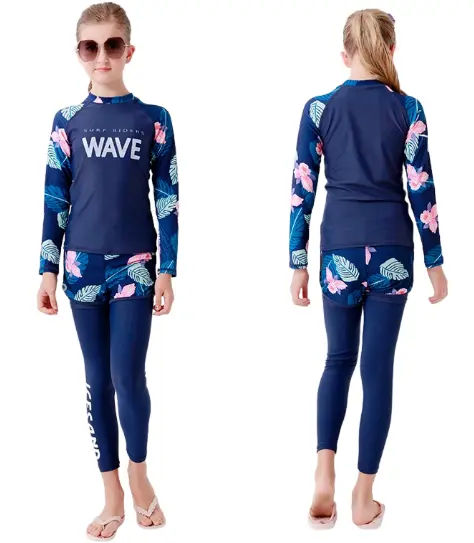 HW 211331 Girls 3-Piece Swimwear Set