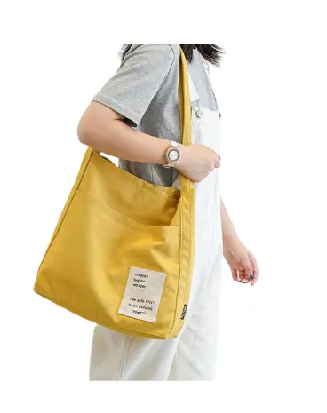 HW 211197 Canvas Shoulder Bag (Yellow)