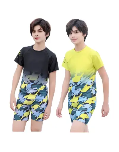 HW 211306 Boy's Short Sleeved Swimwear Set